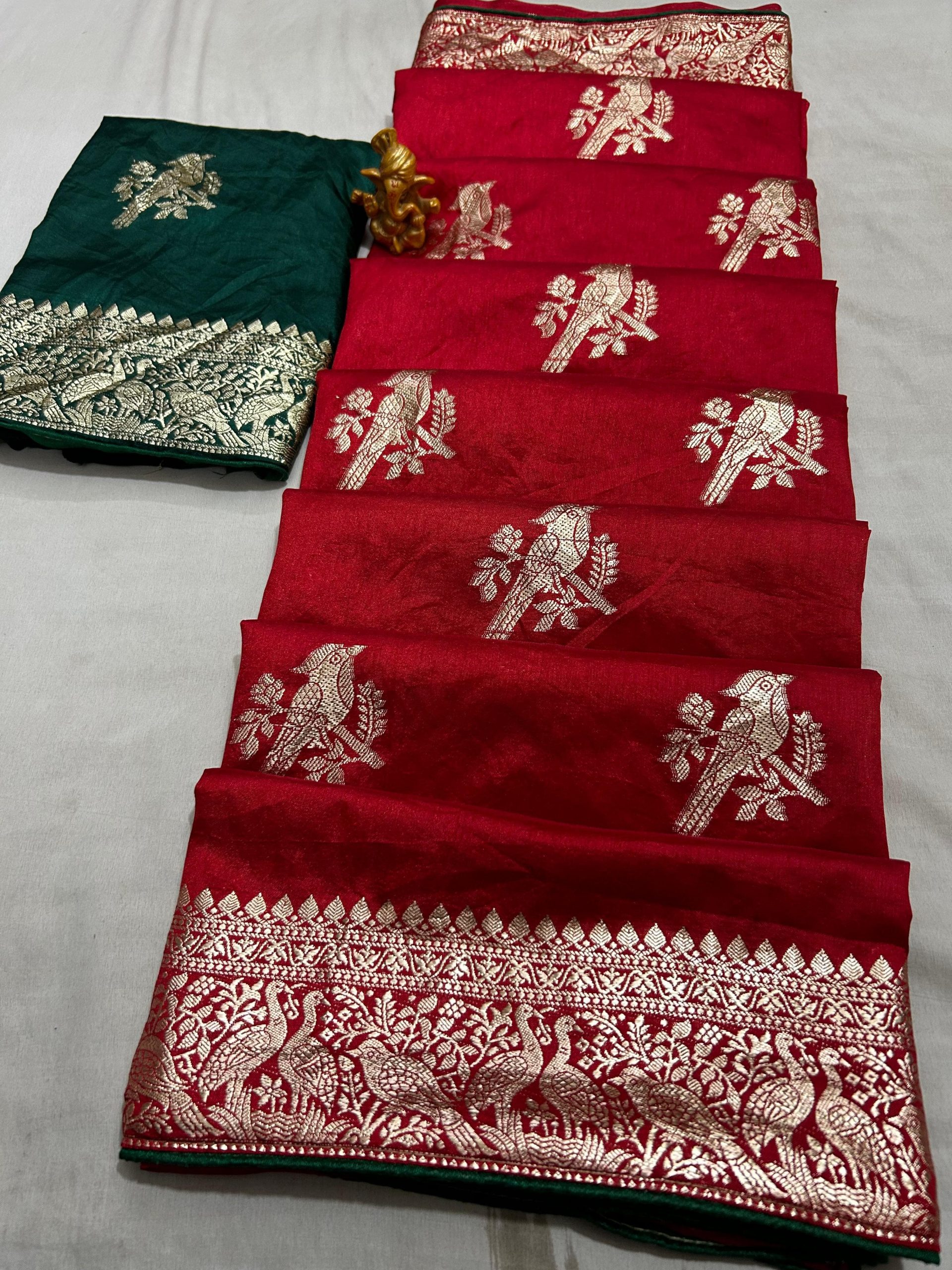 Silk Saree with Heavy Zari Weaving - Image 2
