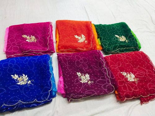 Designer Bandhej Georgette Saree