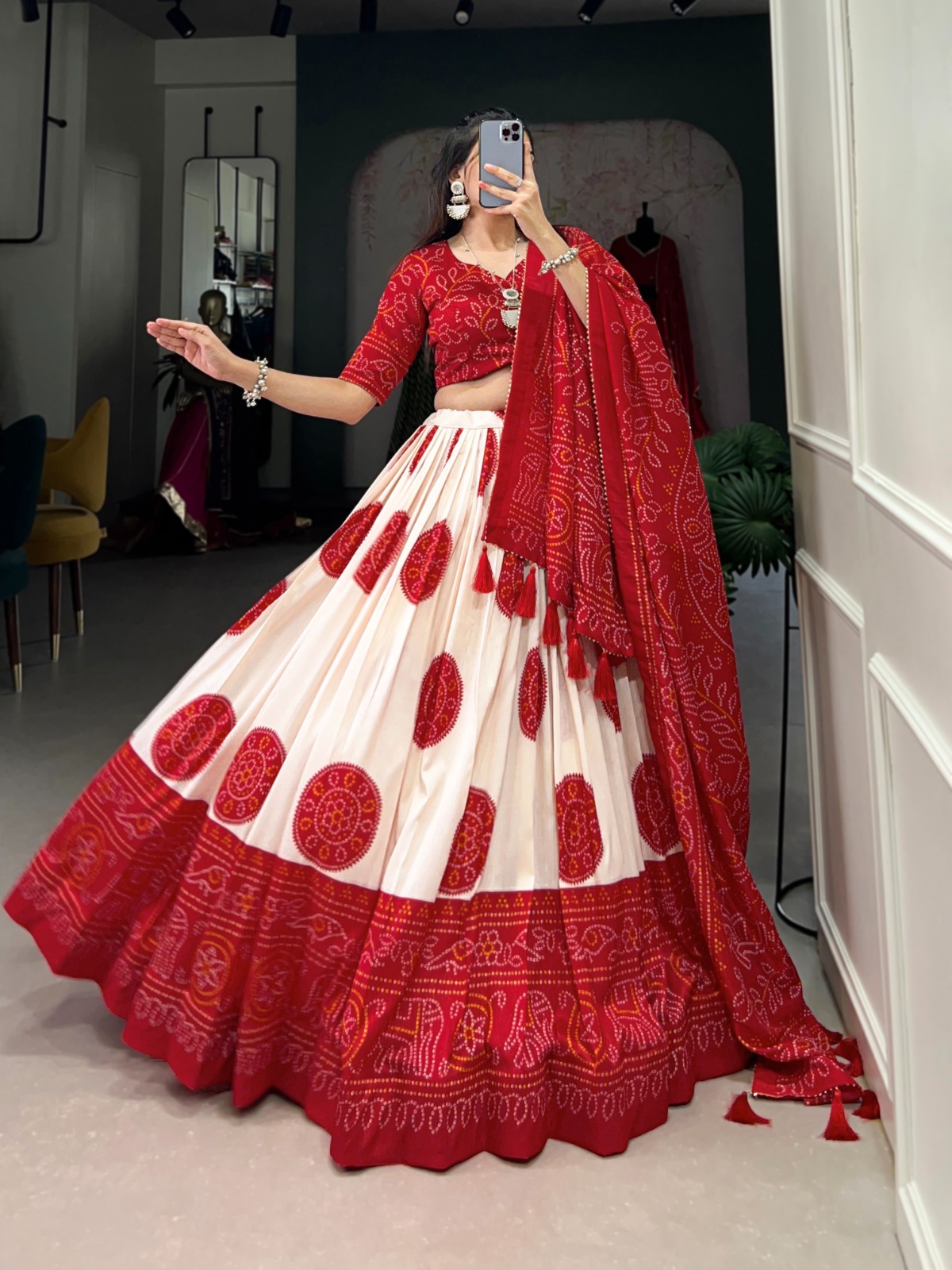 Bandhej Lehenga Choli