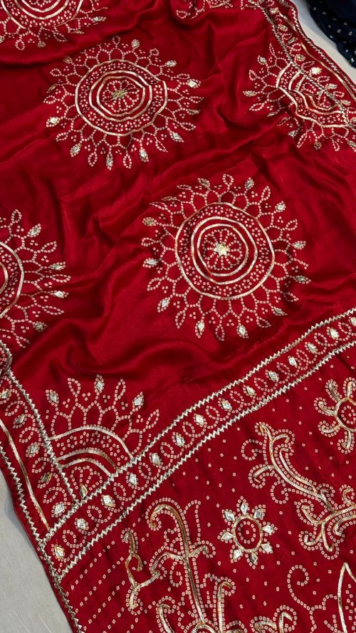 Designer Silk Saree with Embroidery